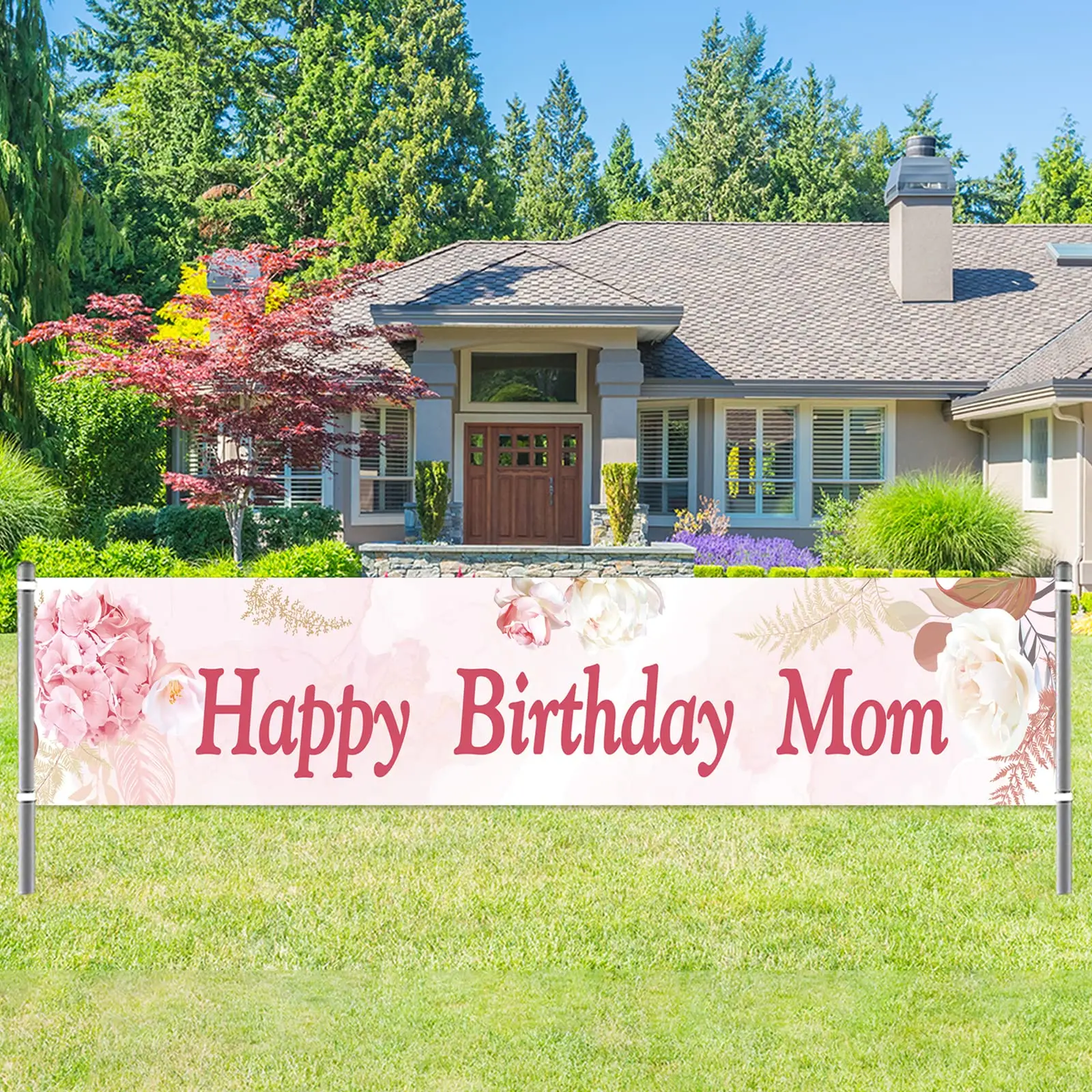 Happy Birthday Mom Banner Women's Birthday Decorations for Mother Party Supplies Banners Backdrop Yard Lawn Sign Indoor Outdoor
Happy Birthday Mom Banner Women's Birthday Decorations for Mother Party Supplies Banners Backdrop Yard Lawn Sign Indoor Outdoor