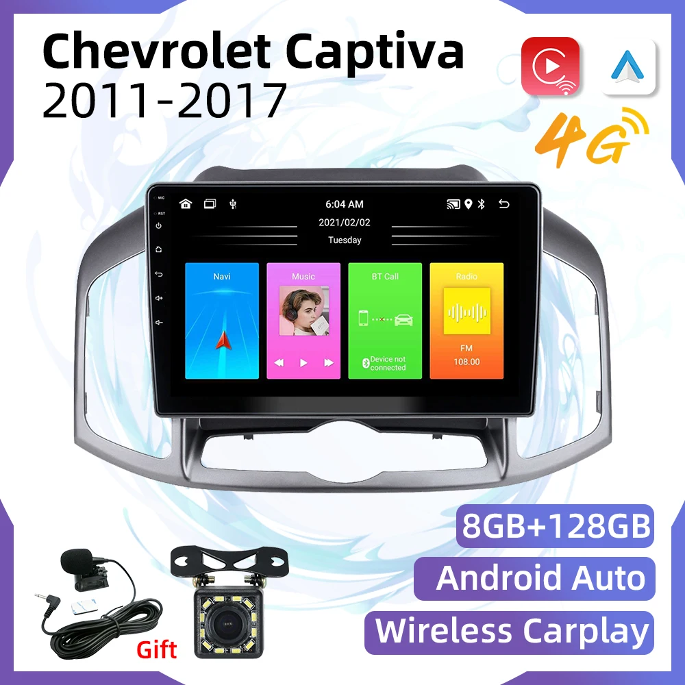 Stereo Receiver for Chevrolet Captiva 2011-2017 2 Din Car Radio Android GPS 4G Bluetooth-compatible Navigation Multimedia Player
Stereo Receiver for Chevrolet Captiva 2011-2017 2 Din Car Radio Android GPS 4G Bluetooth-compatible Navigation Multimedia Player