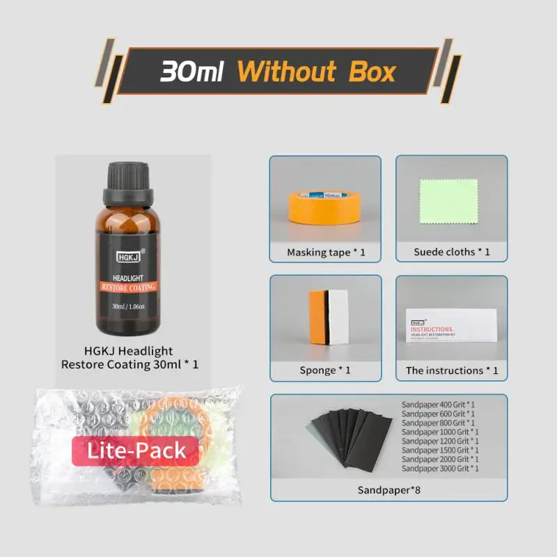 30ml Auto Headlight Polishing Anti-scratch Kit Car Headlight Repair Liquid Rearview Mirror Coating Car Care Maintenance
30ml Auto Headlight Polishing Anti-scratch Kit Car Headlight Repair Liquid Rearview Mirror Coating Car Care Maintenance