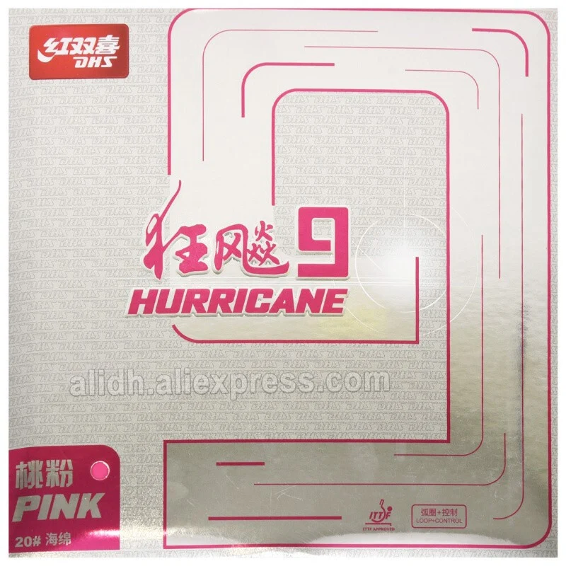 Оригинальная резиновая губка для настольного тенниса DHS Hurricane 9, синяя, розовая, фиолетовая, зеленая, H9 Hurricane-9, губка для пинг-понга
Оригинальная резиновая губка для настольного тенниса DHS Hurricane 9, синяя, розовая, фиолетовая, зеленая, H9 Hurricane-9, губка для пинг-понга