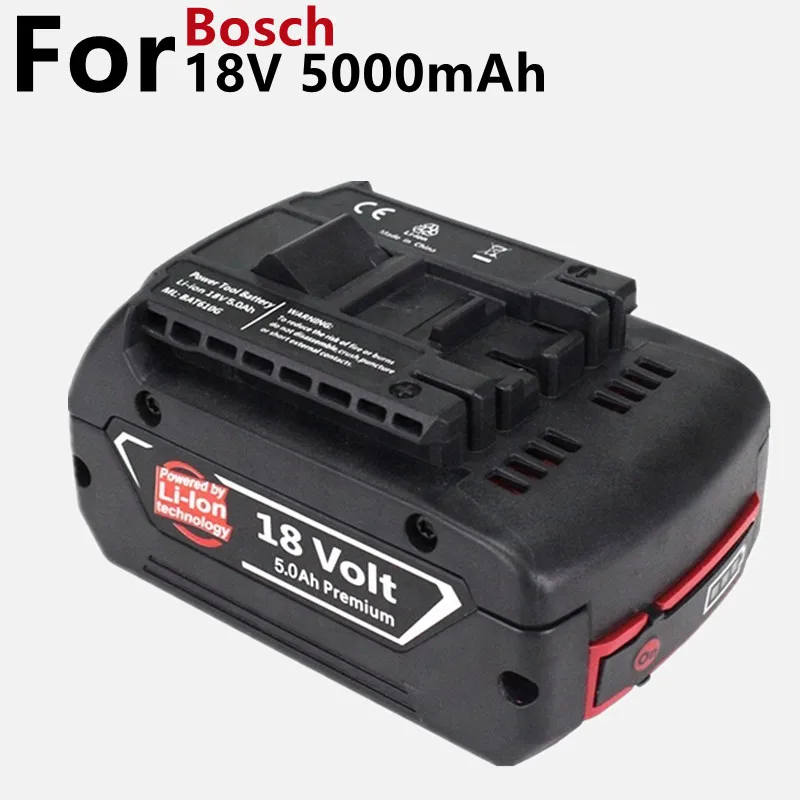 3 Pack 18V 5000mAh Lithium Ion Replacement Battery for Bosch 18V BAT620 BAT622 BAT609 BAT618 SKC181-202L Cordless Power Tools
3 Pack 18V 5000mAh Lithium Ion Replacement Battery for Bosch 18V BAT620 BAT622 BAT609 BAT618 SKC181-202L Cordless Power Tools