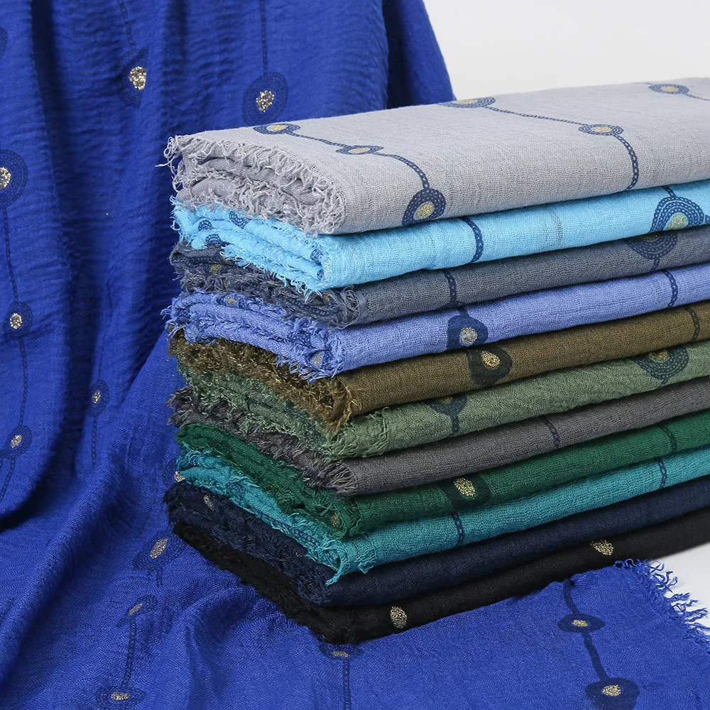 175X90CM Cotton Linen Women's Scarf Hijabs Big And Small Circle Printed Long Shawl Soft Bubble Crinkled Veil
175X90CM Cotton Linen Women's Scarf Hijabs Big And Small Circle Printed Long Shawl Soft Bubble Crinkled Veil