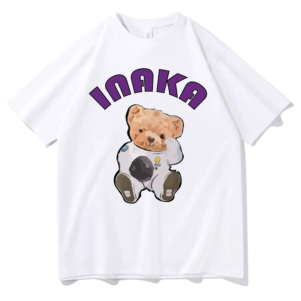 Inaka Power T-shirt Cute Astronaut Bear Graphic Print T Shirt Regular Men Women Fashion Casual Loose Tees Couple Short Sleeve
Inaka Power T-shirt Cute Astronaut Bear Graphic Print T Shirt Regular Men Women Fashion Casual Loose Tees Couple Short Sleeve