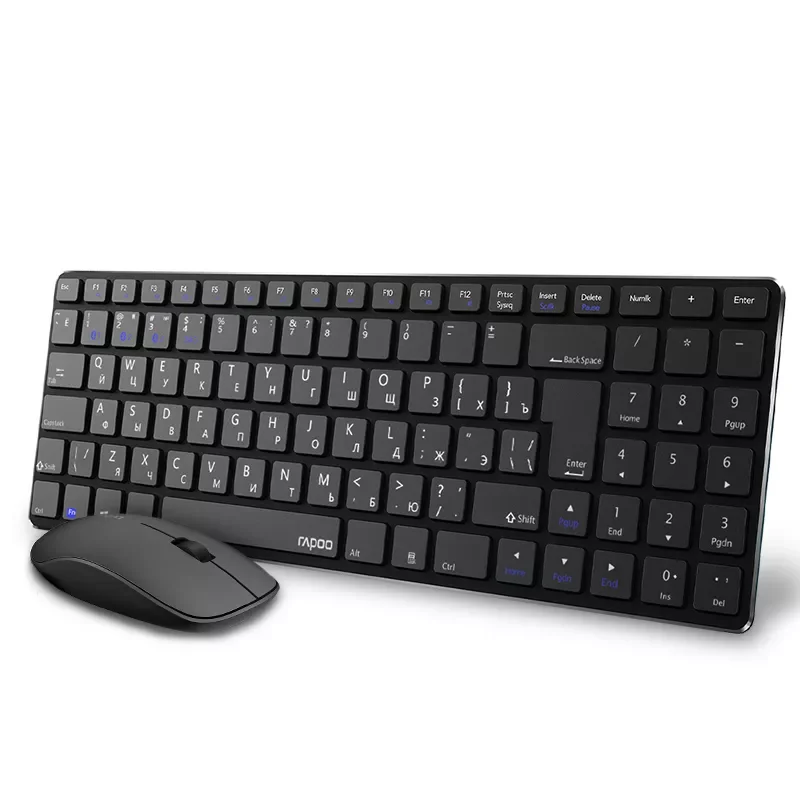 New 9300M Multi-mode Bluetooth Wireless Russian Keyboard Silent Ultra-Slim Keyboard Optical Mouse Set English/Russian
New 9300M Multi-mode Bluetooth Wireless Russian Keyboard Silent Ultra-Slim Keyboard Optical Mouse Set English/Russian