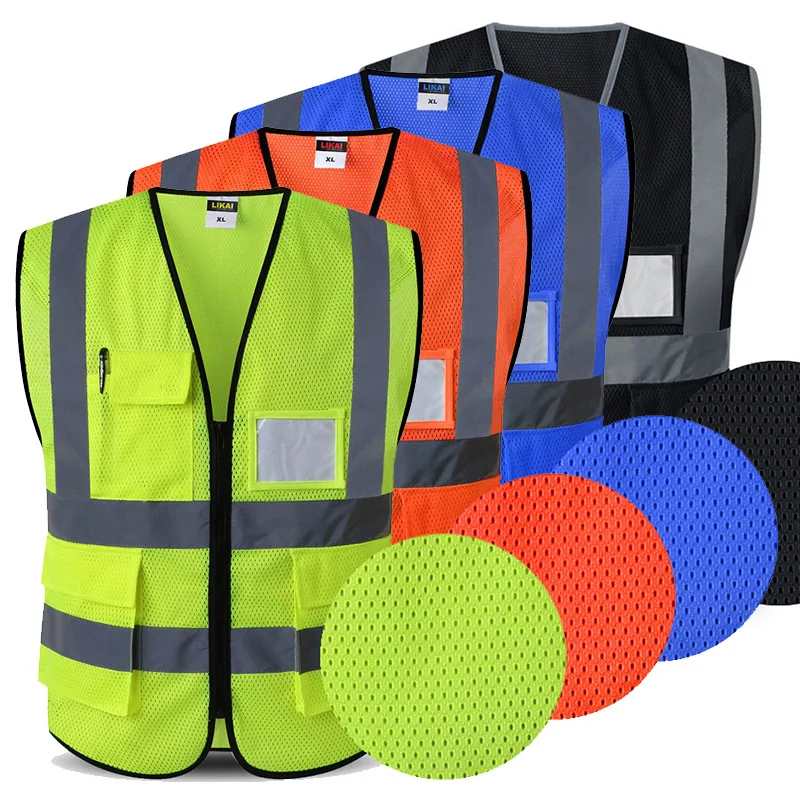 Safety Vest High Visibility Mesh Reflective Vest with Pockets and Zipper Construction Work Vest Black Reflective Vest
Safety Vest High Visibility Mesh Reflective Vest with Pockets and Zipper Construction Work Vest Black Reflective Vest