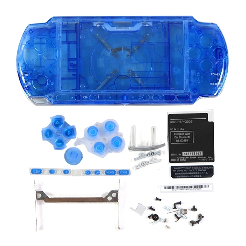 Game Console Cover Replacement for psp3000 Gaming Accessories Transparent Protective with Buttons Screws Kit
Game Console Cover Replacement for psp3000 Gaming Accessories Transparent Protective with Buttons Screws Kit