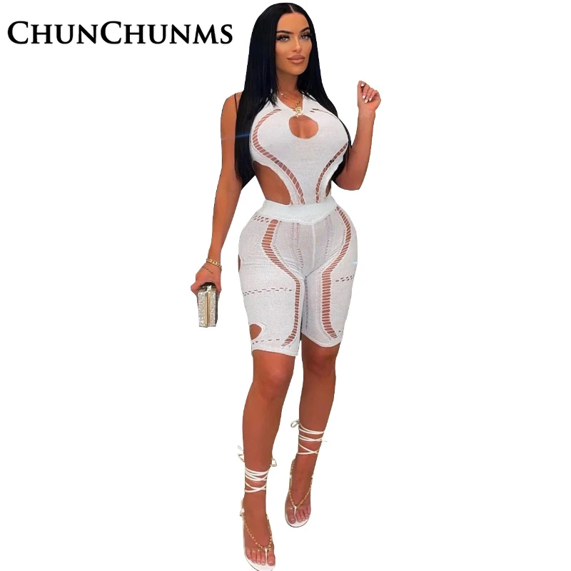 Nightclub Sexy Knitted Sweater Hollowed Out Jumpsuit For Women 2022 Casual Bandage Bodycon Shorts Playsuit Backless Romper Hot
Nightclub Sexy Knitted Sweater Hollowed Out Jumpsuit For Women 2022 Casual Bandage Bodycon Shorts Playsuit Backless Romper Hot