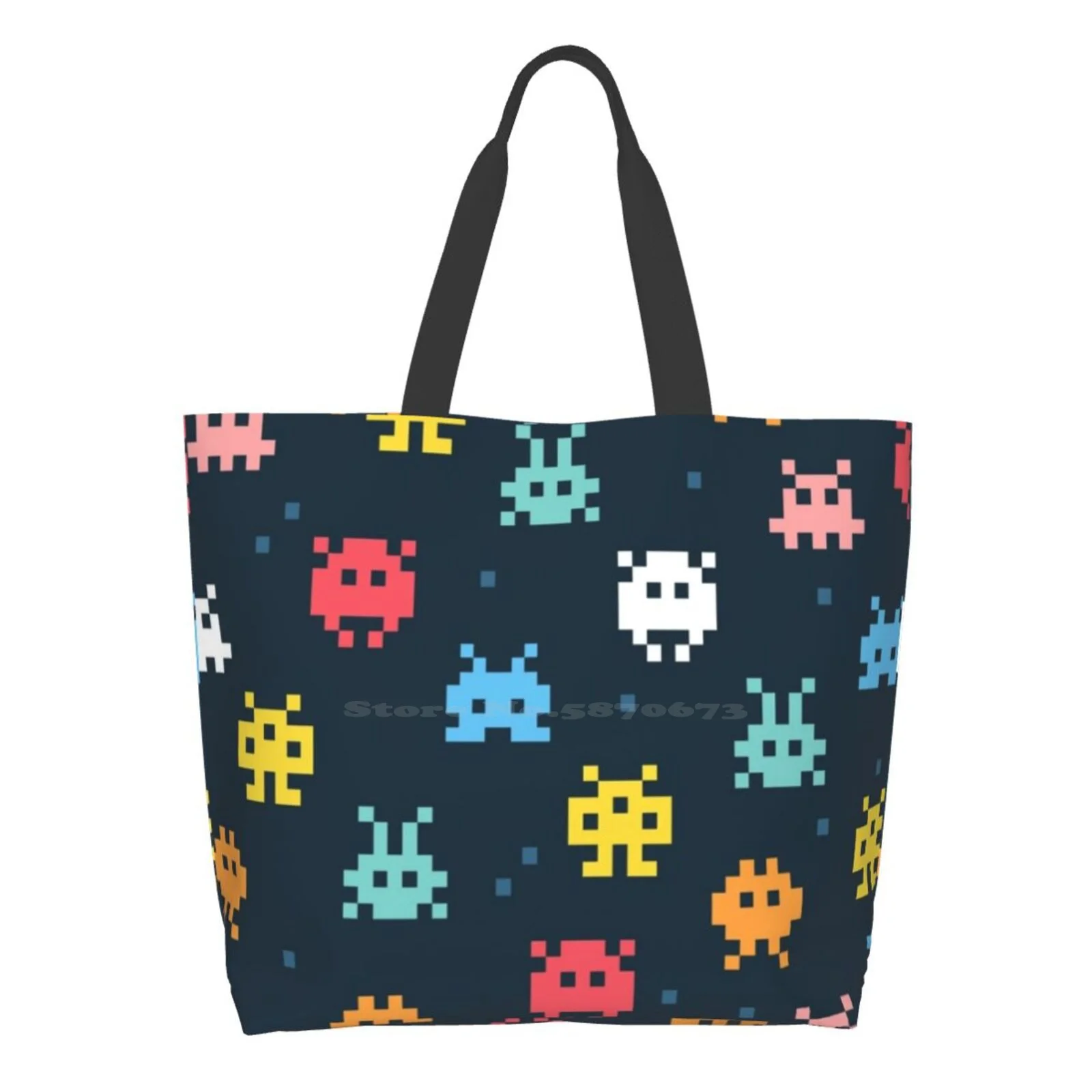 Pixel S | Pixel Monsters Designer Handbags Shopping Tote Retro Space Space Invaders Arcade Invaders Game Geek Gaming Games Nerd
Pixel S | Pixel Monsters Designer Handbags Shopping Tote Retro Space Space Invaders Arcade Invaders Game Geek Gaming Games Nerd
