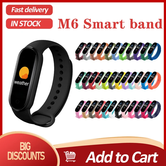 M6 Fitness Pedometer Wristband Smart Walk Step Counter Heart Rate Blood Pressure Monitor Bracelet Smart watches for women
M6 Fitness Pedometer Wristband Smart Walk Step Counter Heart Rate Blood Pressure Monitor Bracelet Smart watches for women