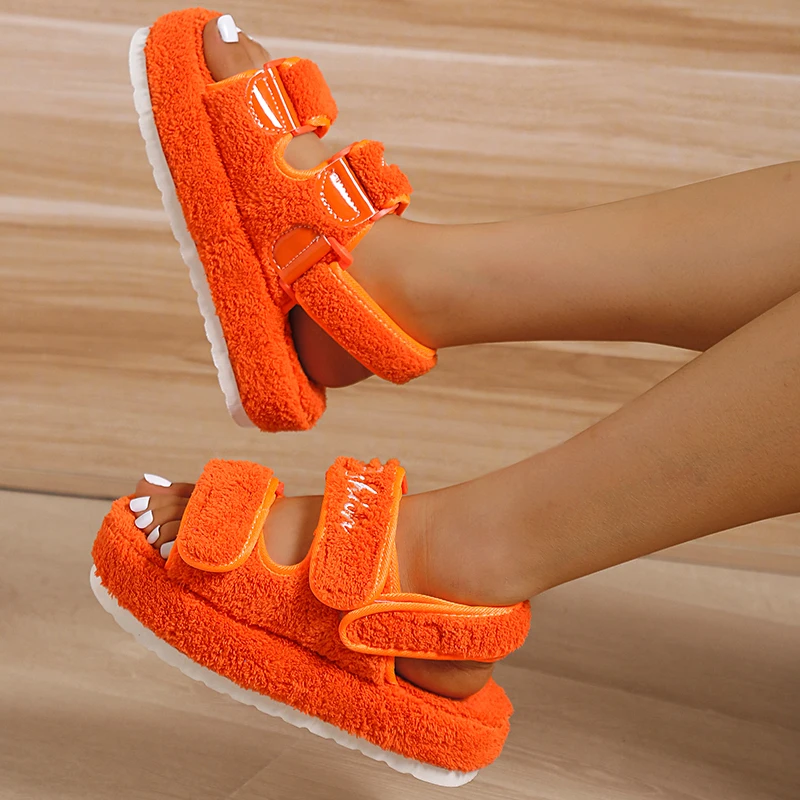 2023 Fur Sandals Women Summer Thick Flat Slides Outdoor Sandals Girl Fashion Casual Beach Shoes Ladies Open-Toe Plus Size Shoes
2023 Fur Sandals Women Summer Thick Flat Slides Outdoor Sandals Girl Fashion Casual Beach Shoes Ladies Open-Toe Plus Size Shoes