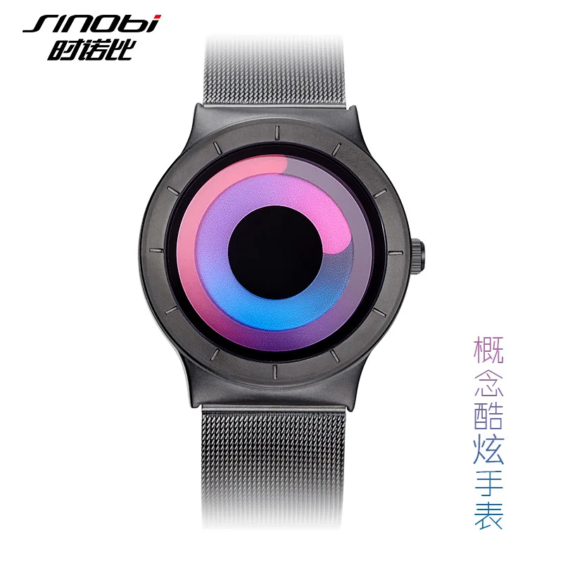 

SINOBI 9659 Watches Fashion Quartz Watch Men Style Stainless Steel Band Dial Sport Waterproof Wristwatches Relogio Masculino