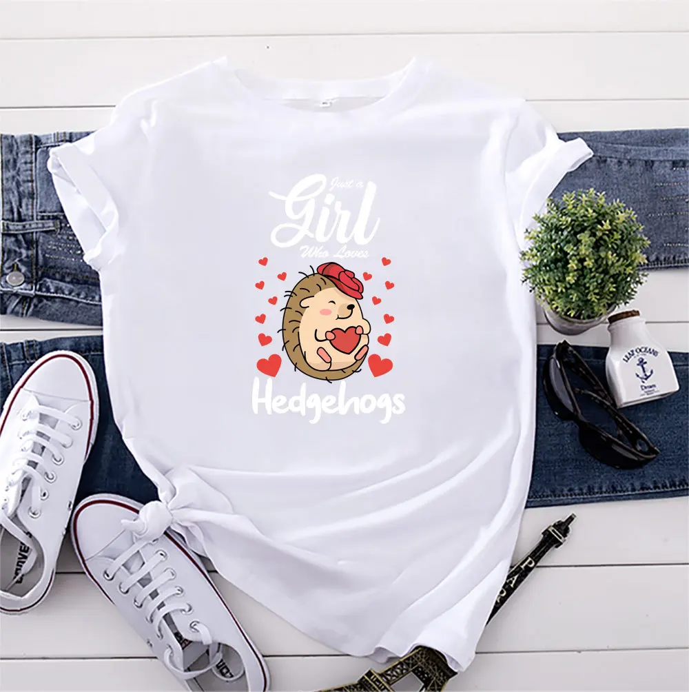 Summer Cotton Women T Shirt 5XL Plus Size Hedgehog Print Short Sleeve Graphic Tee Tops Casual O-Neck Female TS
Summer Cotton Women T Shirt 5XL Plus Size Hedgehog Print Short Sleeve Graphic Tee Tops Casual O-Neck Female TS