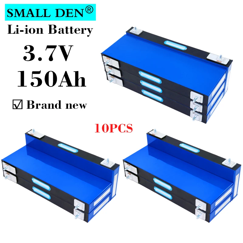 10pcs New 3.7V 150Ah Lithium Rechargeable battery 3C High power diy 12v 24v Electric car RV Yacht Golf cart Solar light Tax-Free
10pcs New 3.7V 150Ah Lithium Rechargeable battery 3C High power diy 12v 24v Electric car RV Yacht Golf cart Solar light Tax-Free