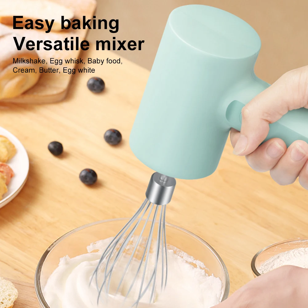 Electric Mixer Cordless Rechargeable Egg Beater Whisk Mini Handheld Food Mixer with 2 Attachment for Cream Butter Dough
Electric Mixer Cordless Rechargeable Egg Beater Whisk Mini Handheld Food Mixer with 2 Attachment for Cream Butter Dough