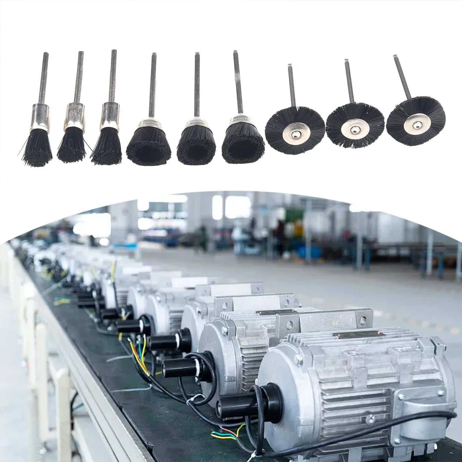 9pcs 3mm Shank Mandrel Abrasive Wheel Nylon Cup Brush Polishing Buffing Wheel For Descaling Descaling Edge Mixing Rotary Tool
9pcs 3mm Shank Mandrel Abrasive Wheel Nylon Cup Brush Polishing Buffing Wheel For Descaling Descaling Edge Mixing Rotary Tool
