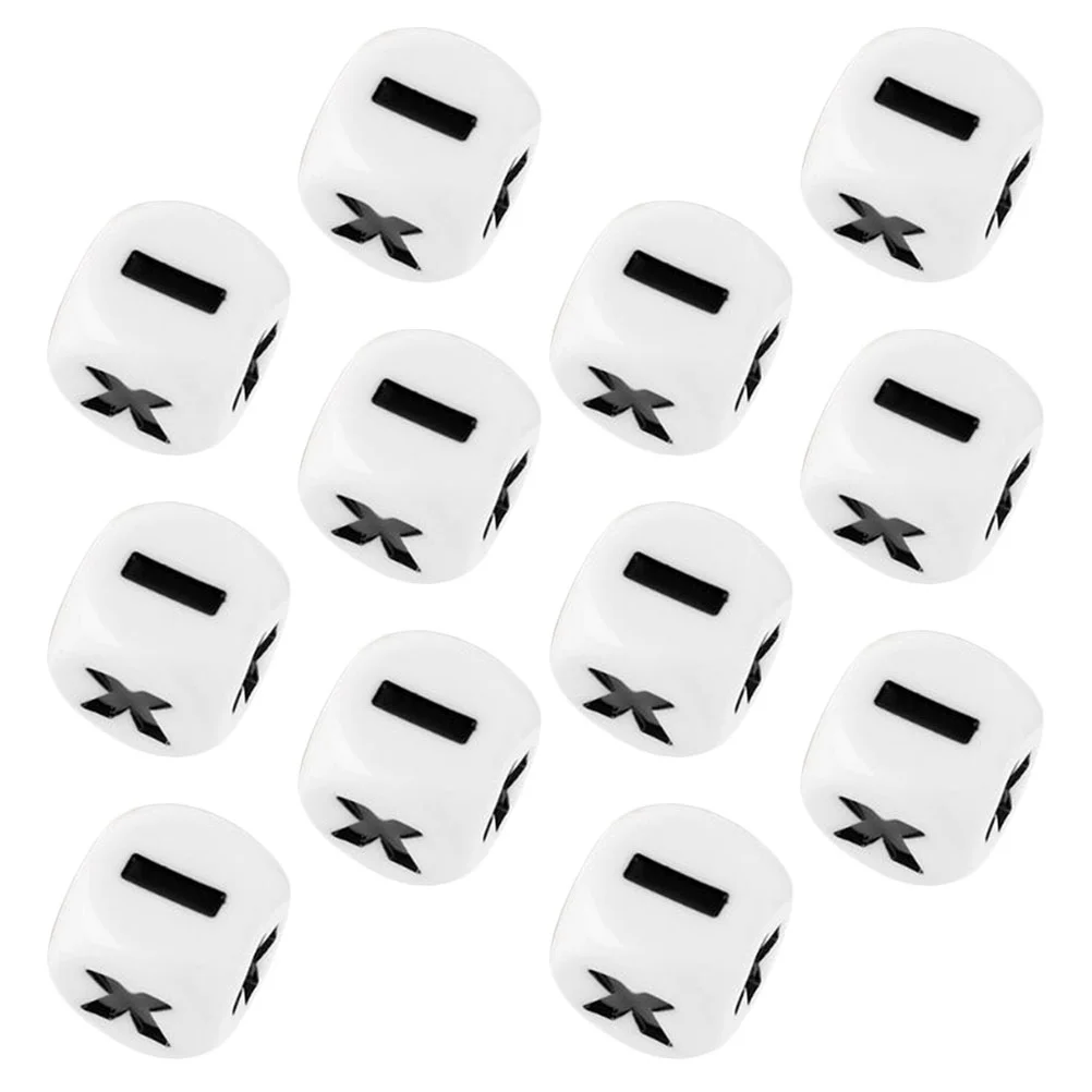 12pcs Mathematics Sign Learning Dice Educational Dice Toys Funny Dice Game Props
12pcs Mathematics Sign Learning Dice Educational Dice Toys Funny Dice Game Props