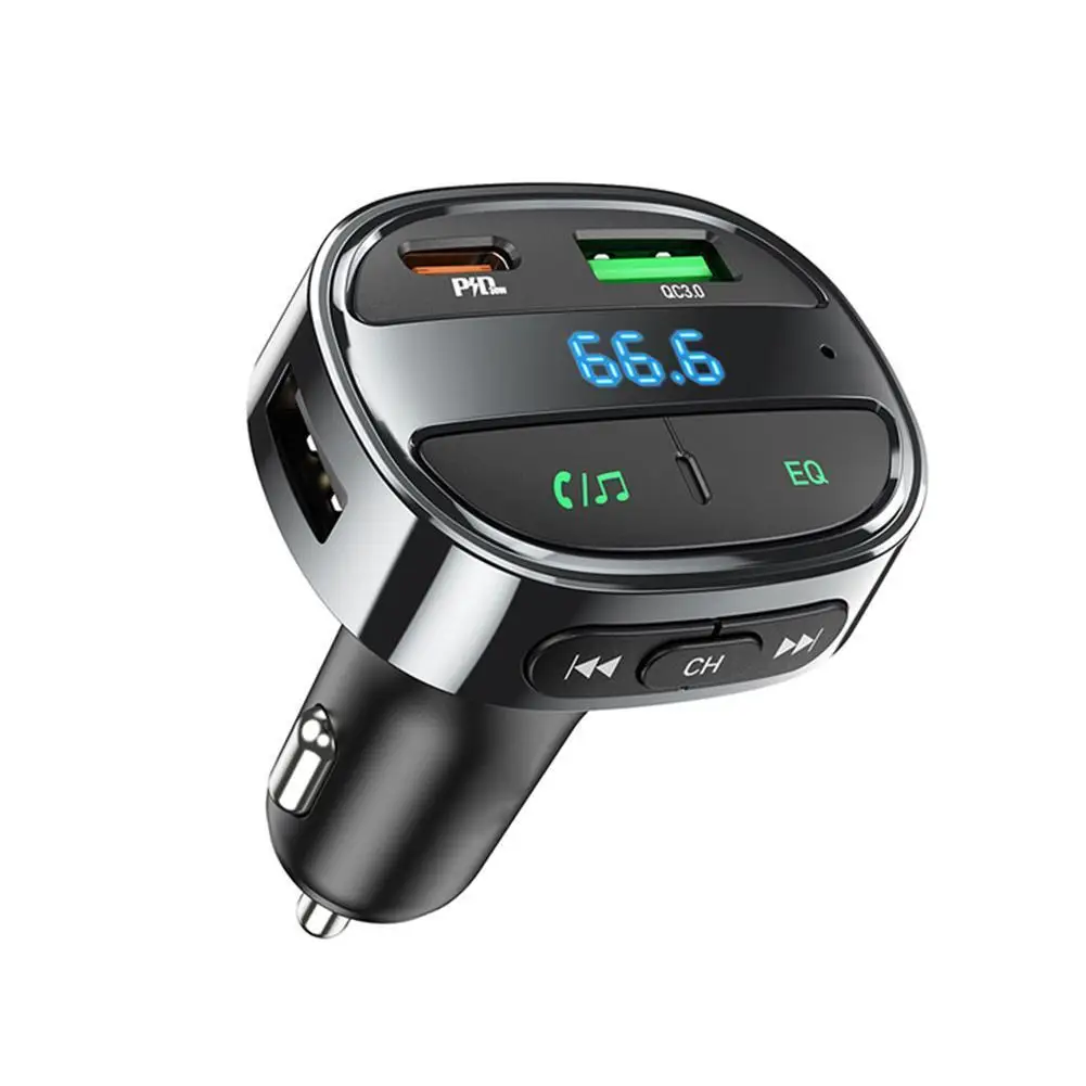 30W PD USB Car Charger fast Charge LED Display FM Transmitter Modulator Bluetooth Car Kit Audio MP3 QC4.0 QC3.0 Bluetooth Adapte
30W PD USB Car Charger fast Charge LED Display FM Transmitter Modulator Bluetooth Car Kit Audio MP3 QC4.0 QC3.0 Bluetooth Adapte