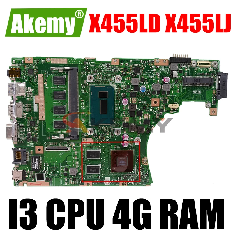 Akemy X455LD X455LJ Laptop motherboard for ASUS X455LD/J X455L X455 Y483L W419L W409L F455 Test original mainboard 4G RAM I3 CPU
Akemy X455LD X455LJ Laptop motherboard for ASUS X455LD/J X455L X455 Y483L W419L W409L F455 Test original mainboard 4G RAM I3 CPU