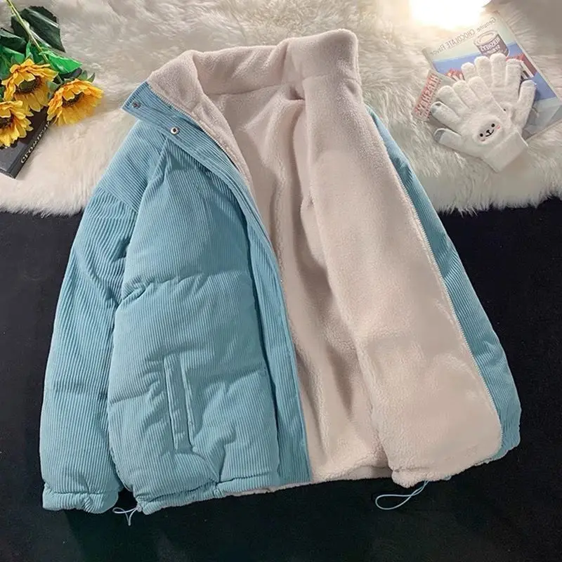 Corduroy Winter Coat for Women Fleece Parkas Pocket Jacket Women 2022 Button New In Outwears Very Warm Thick Female Clothing
Corduroy Winter Coat for Women Fleece Parkas Pocket Jacket Women 2022 Button New In Outwears Very Warm Thick Female Clothing