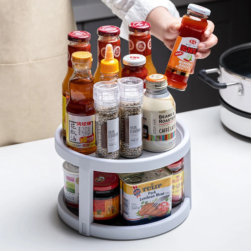 360 Degree Rotating Non-Skid Spice Rack Cabinet Turntable Kitchen Storage Organizer Tray Kitchen Accessories
360 Degree Rotating Non-Skid Spice Rack Cabinet Turntable Kitchen Storage Organizer Tray Kitchen Accessories