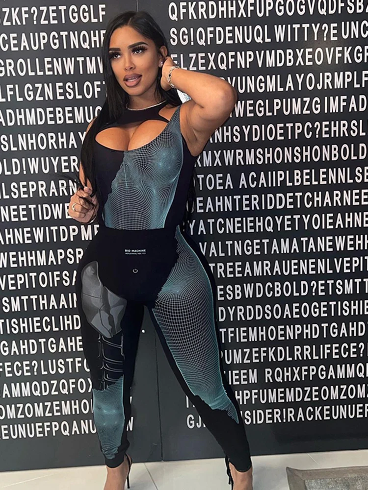 WeiYao Shiny Print Two Piece Set Women Hollow Out Spaghetti Strap Cleavage Top + Matching Skinny Letter Sporty Female Streetwear
WeiYao Shiny Print Two Piece Set Women Hollow Out Spaghetti Strap Cleavage Top + Matching Skinny Letter Sporty Female Streetwear