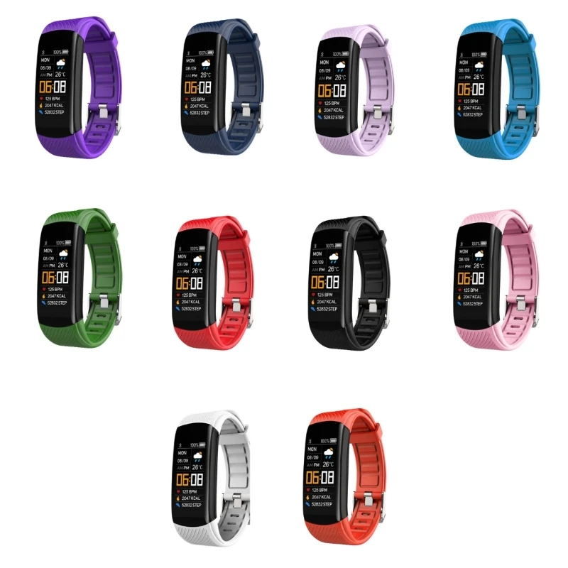 

Wristband with Sport Mode Step Counting Incoming Call Message Notification Sedentary Reminder Weather Information Push