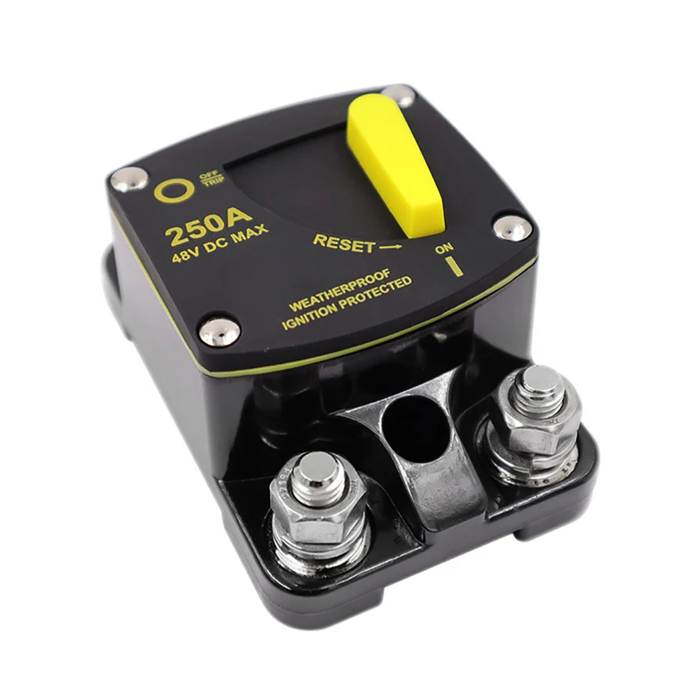 2022 New Circuit Breake 50A 60A 80A 100A 150A 200A 250A 300A Circuit Breaker Fuse Reset 12-48V DC Car Boat Auto Waterproof
2022 New Circuit Breake 50A 60A 80A 100A 150A 200A 250A 300A Circuit Breaker Fuse Reset 12-48V DC Car Boat Auto Waterproof