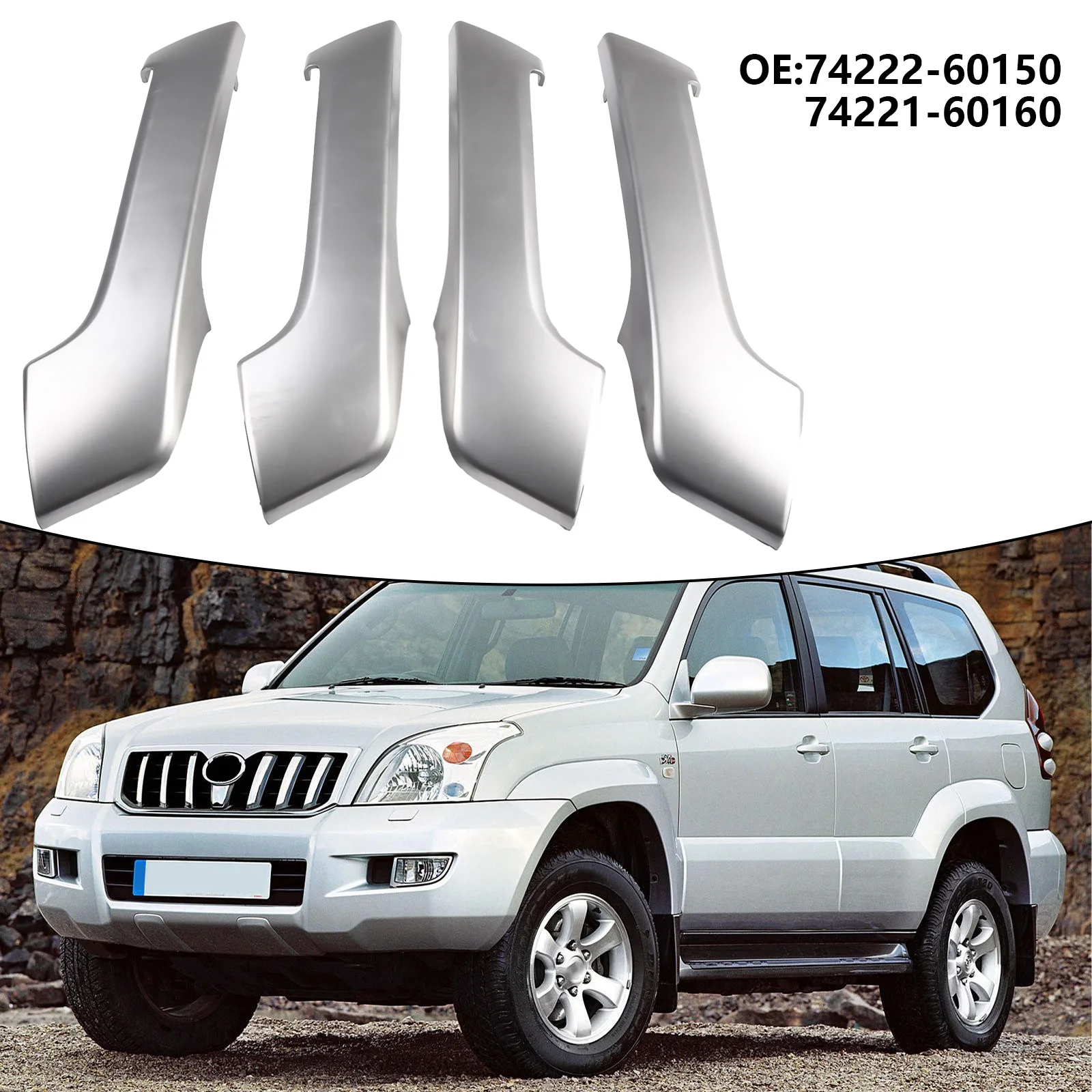 2 Pairs Of Door Handle Covers OE 74222-60150 74221-60160 For Prado 150 2010-2017 Seamless Fit Professional Workmanship Interior
2 Pairs Of Door Handle Covers OE 74222-60150 74221-60160 For Prado 150 2010-2017 Seamless Fit Professional Workmanship Interior