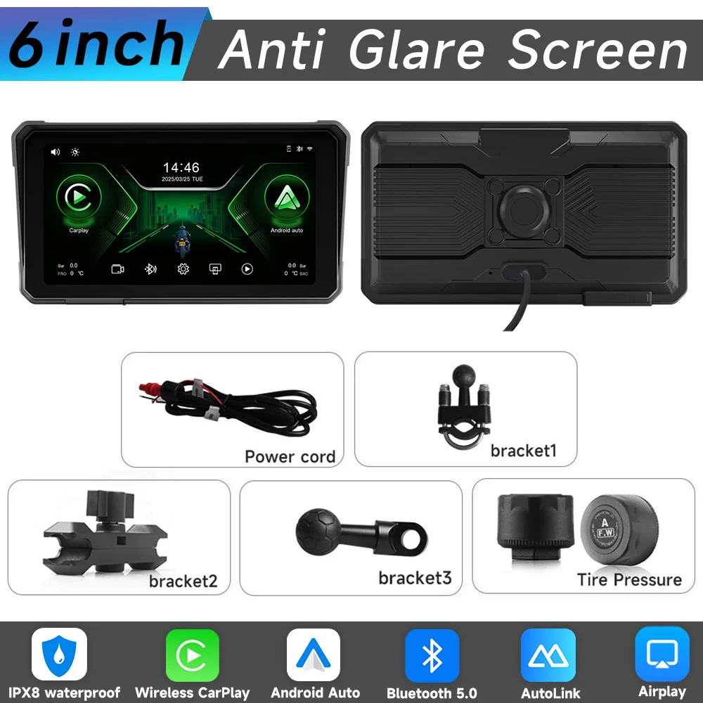 Jiuyin 6-дюймовый мотоцикл Беспроводной Apple Carplay Android Auto Портативный навигационный GPS-экран Ipx8 Водонепроницаемый дисплей Bluetooth
Jiuyin 6-дюймовый мотоцикл Беспроводной Apple Carplay Android Auto Портативный навигационный GPS-экран Ipx8 Водонепроницаемый дисплей Bluetooth