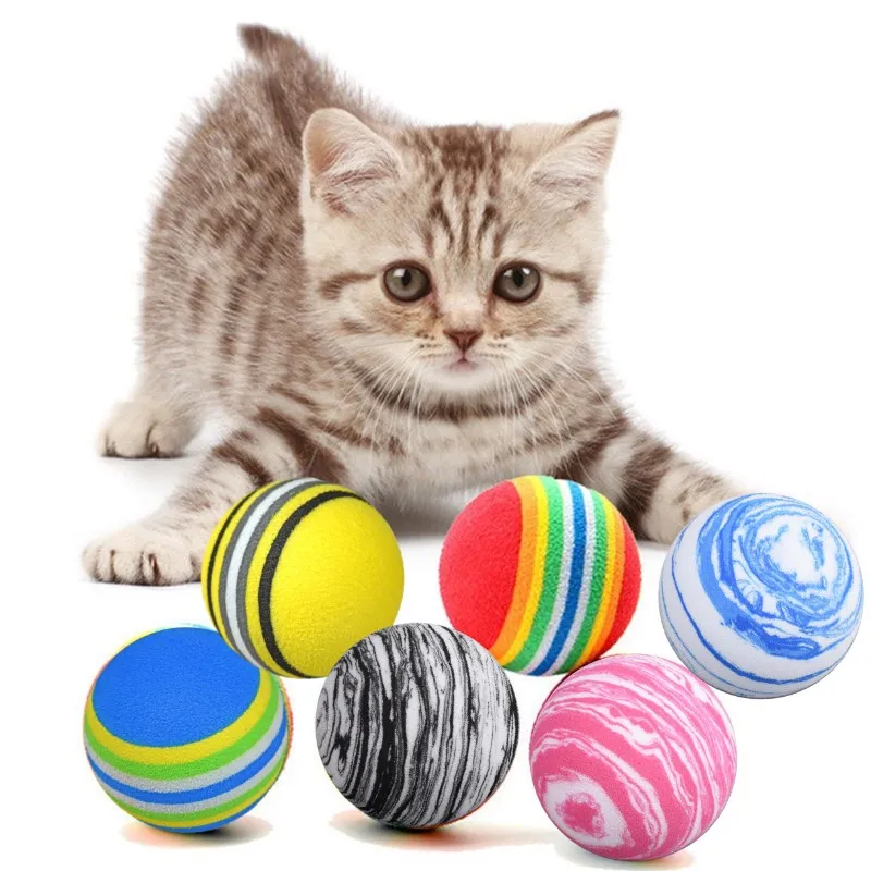 3/5Pcs Rainbow EVA Cat Toys Ball Interactive Cat Dog Play Chewing Rattle Scratch EVA Ball Training Balls Pet Toys Supplies
3/5Pcs Rainbow EVA Cat Toys Ball Interactive Cat Dog Play Chewing Rattle Scratch EVA Ball Training Balls Pet Toys Supplies