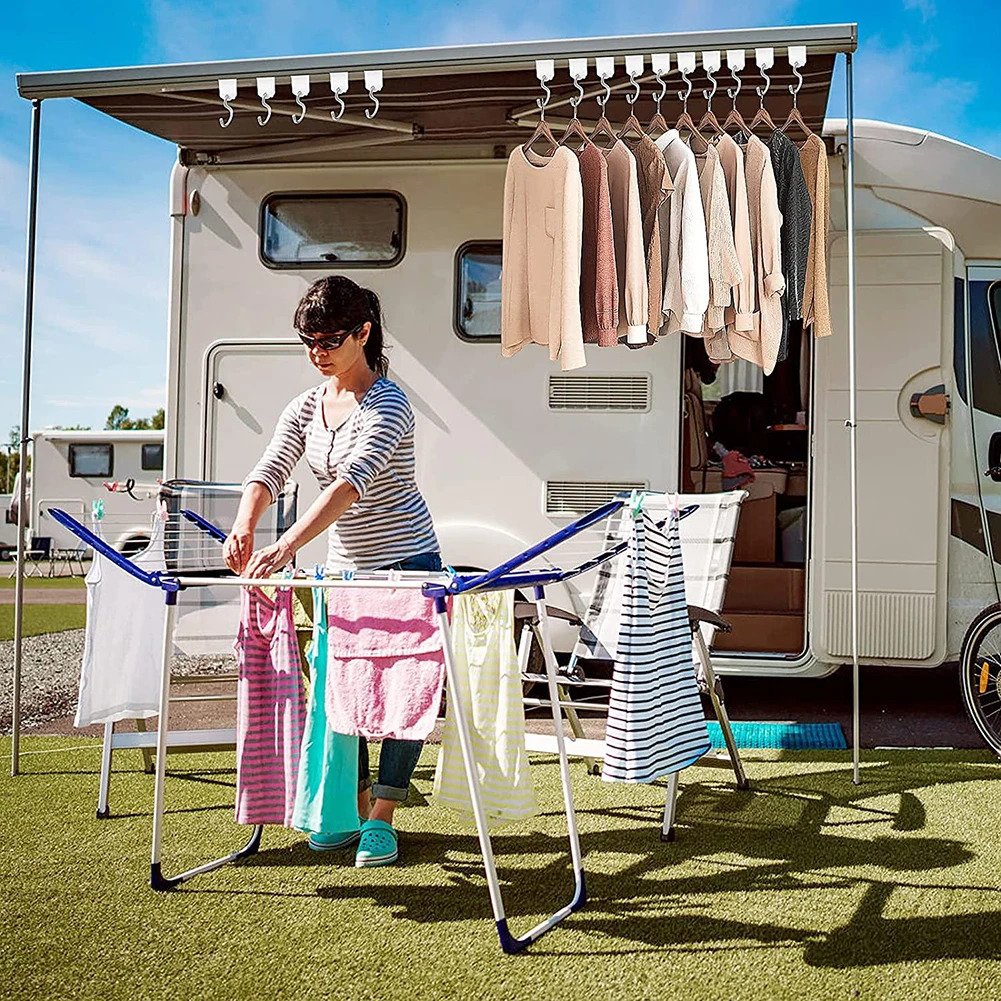 8PCS Camping Awning Hooks Clips RV Tent Hangers Light Hangers For Caravan Camper Accessories High Quality Durable
8PCS Camping Awning Hooks Clips RV Tent Hangers Light Hangers For Caravan Camper Accessories High Quality Durable