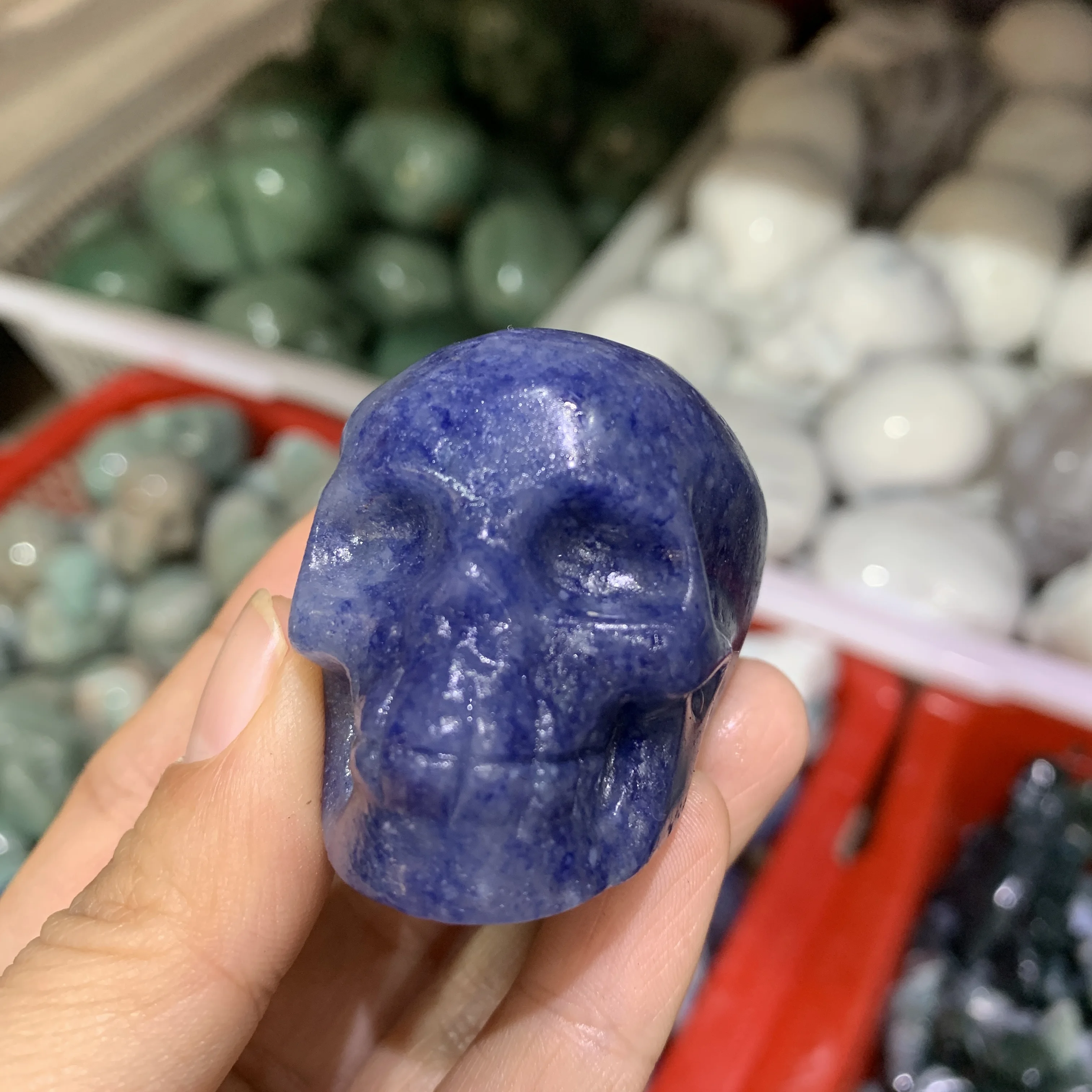 Natural Blue Aventurine Crystal Skull Hand Carved Gemstone Art Sculpture Reiki Healing Stone Statue
Natural Blue Aventurine Crystal Skull Hand Carved Gemstone Art Sculpture Reiki Healing Stone Statue