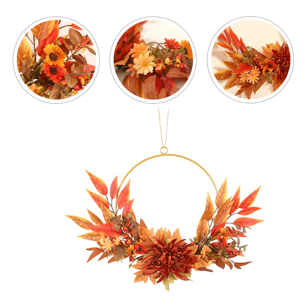1Pc Decorative Wreath Thanksgiving Wreath Maple Leaf Wreath Door Wreath for Thanksgiving
1Pc Decorative Wreath Thanksgiving Wreath Maple Leaf Wreath Door Wreath for Thanksgiving