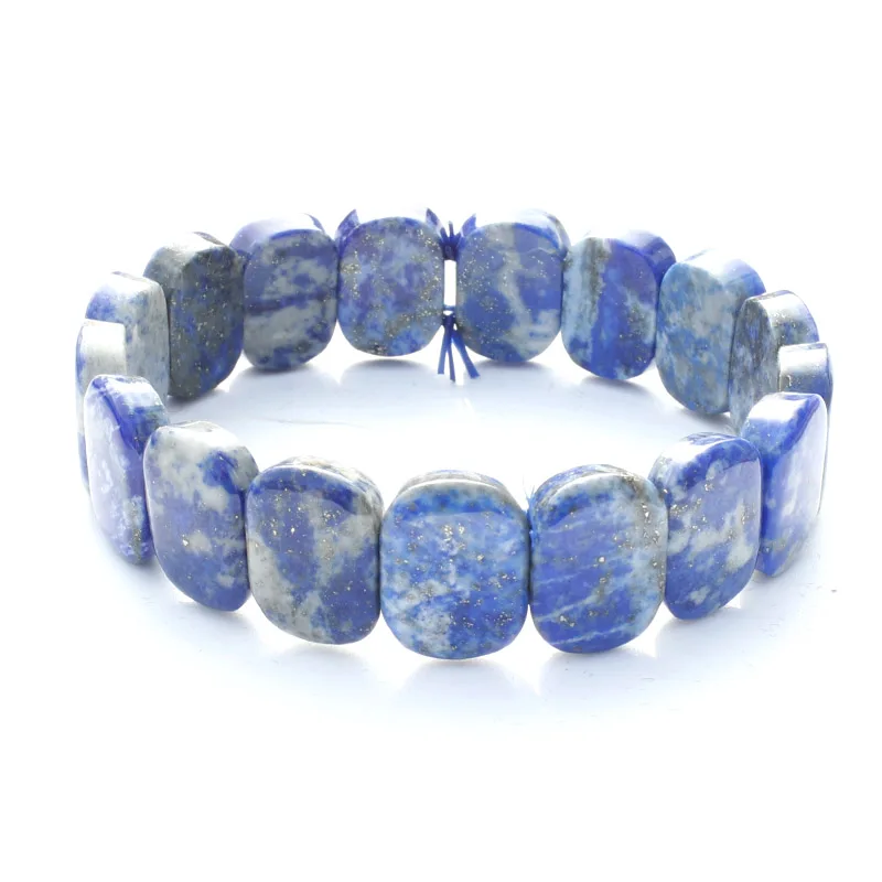 1 Strand Natural Lapis Lazuli Stone Bracelet 
1 Strand Natural Lapis Lazuli Stone Bracelet
