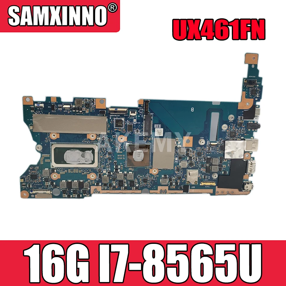 Материнская плата UX461FN для ноутбука ASUS UX461FN UX461F материнская плата протестирована W/ 16G/I7-8565U (V2G) GPU
Материнская плата UX461FN для ноутбука ASUS UX461FN UX461F материнская плата протестирована W/ 16G/I7-8565U (V2G) GPU