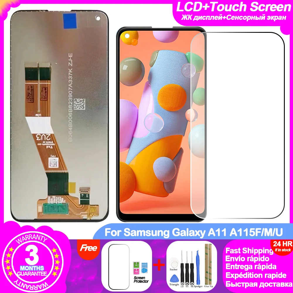 

Оригинальный ЖК-дисплей для Samsung Galaxy A11 SM-A115F A115M/DS A115U A115A 6,4 "ЖК-дисплей сенсорный экран замена дигитайзера в сборе