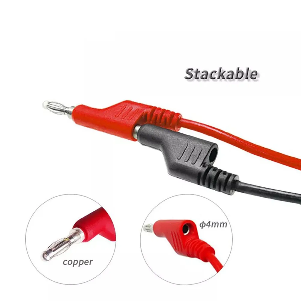 Banana Plug Cable With Crocodile Clips 4mm Banana Plug To Crocodile Alligator Clip Test Leads For Multimeter Voltage Tester
Banana Plug Cable With Crocodile Clips 4mm Banana Plug To Crocodile Alligator Clip Test Leads For Multimeter Voltage Tester