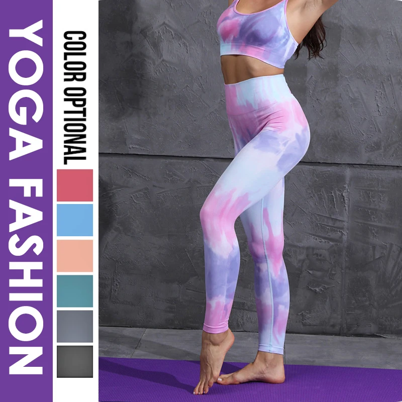 Yoga Set Women Seamless Leggings Gym Clothing Sport Top Fitness High Waist Push Up Workout Tights Tie Dyeing Process Pants
Yoga Set Women Seamless Leggings Gym Clothing Sport Top Fitness High Waist Push Up Workout Tights Tie Dyeing Process Pants