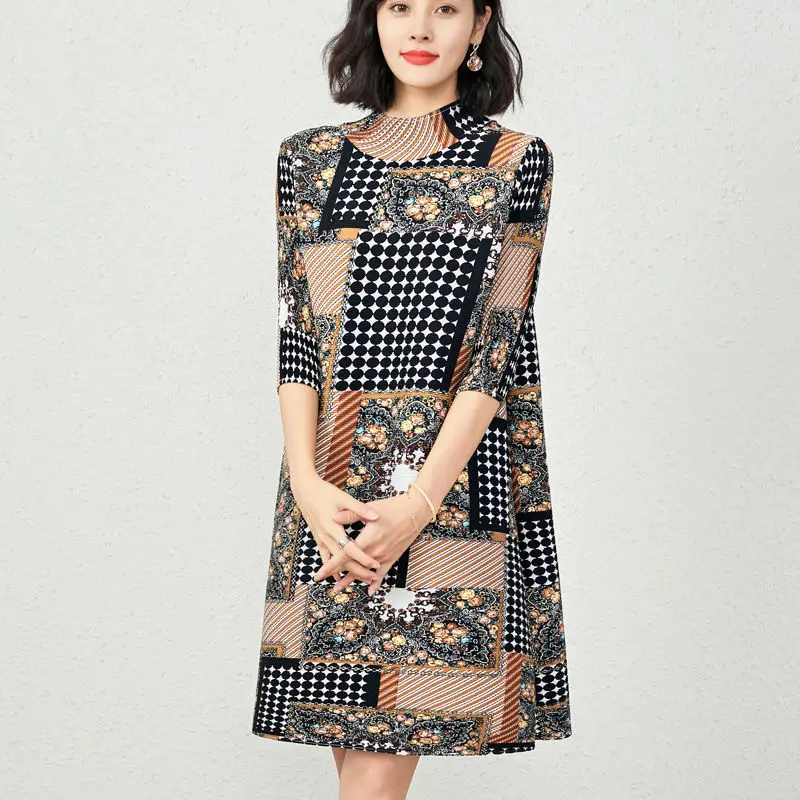 Loose temperament mother large size women's dress 2022 autumn and winter age-shell pleats long sleeve fashion yolk dress
Loose temperament mother large size women's dress 2022 autumn and winter age-shell pleats long sleeve fashion yolk dress