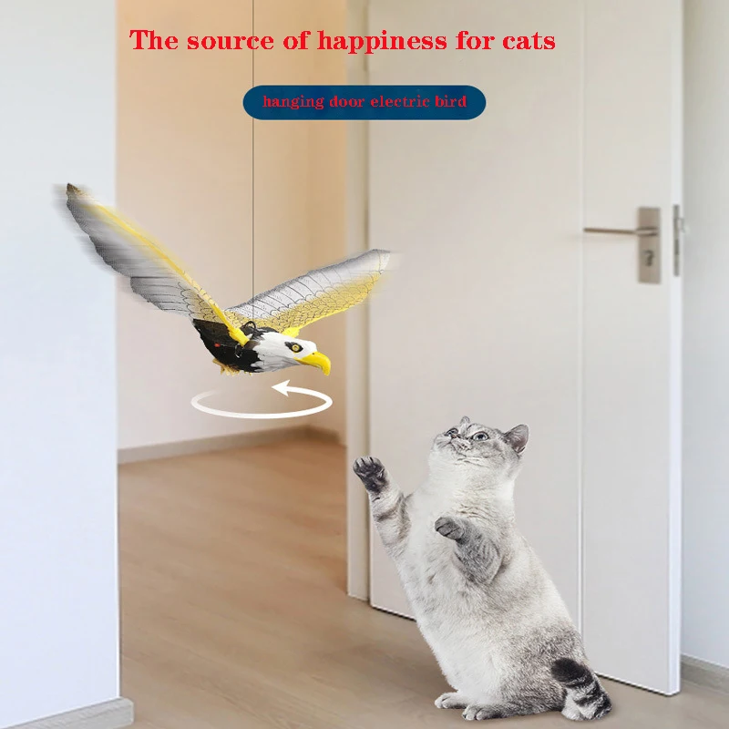 Simulation Bird Interactive Cat Toys Electric Hanging Eagle Flying Bird Cat Teasering Play Cat Stick Scratch Rope Kitten Dog Toy
Simulation Bird Interactive Cat Toys Electric Hanging Eagle Flying Bird Cat Teasering Play Cat Stick Scratch Rope Kitten Dog Toy