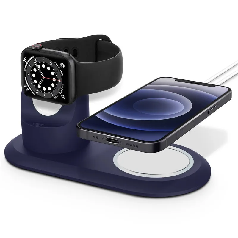 Silicone Phone Holder Stand For iPhone 13 Pro Max Apple Watch Magsafe Charger Charging Station Dock Desk Bracket Macsafe Cradle
Silicone Phone Holder Stand For iPhone 13 Pro Max Apple Watch Magsafe Charger Charging Station Dock Desk Bracket Macsafe Cradle