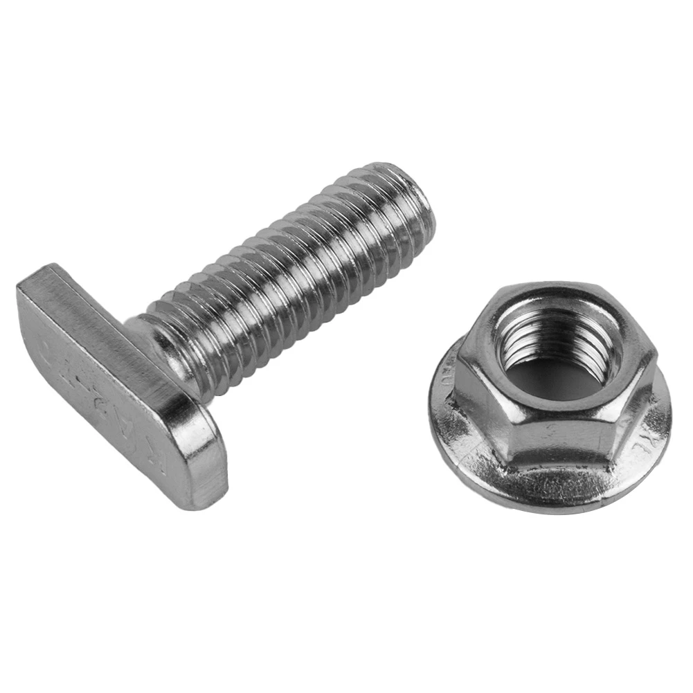 Fasteners Hardware T-type Screw 304 Stainless Steel DIN 6923 Hammer With Flange Nuts M8 23*10*4mm For Mounting Nice
Fasteners Hardware T-type Screw 304 Stainless Steel DIN 6923 Hammer With Flange Nuts M8 23*10*4mm For Mounting Nice