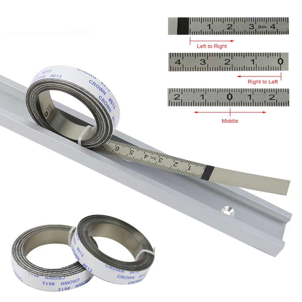1PC 1-3m Stainless Steel Miter Track Tape Measure Self Adhesive Metric Scale Ruler Rust-Proof Durable And Wear-Resistan Ruler
1PC 1-3m Stainless Steel Miter Track Tape Measure Self Adhesive Metric Scale Ruler Rust-Proof Durable And Wear-Resistan Ruler