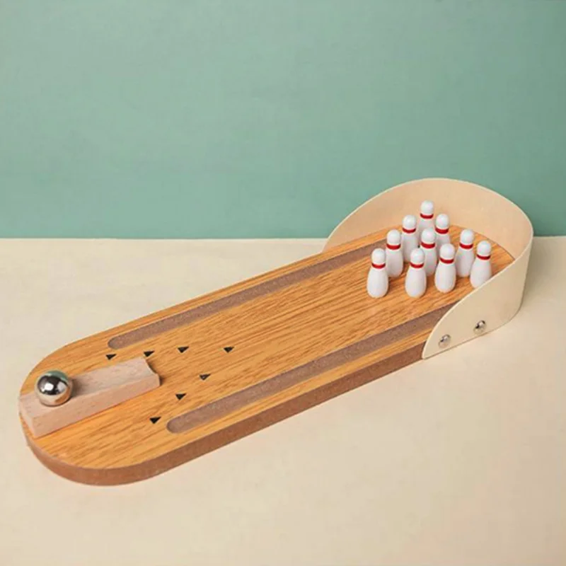 Bowling Board Game Children's Educational Wooden Toys Mini Bowling Ball Infant Parent-Child Interactive Tabletop Bowling Game
Bowling Board Game Children's Educational Wooden Toys Mini Bowling Ball Infant Parent-Child Interactive Tabletop Bowling Game