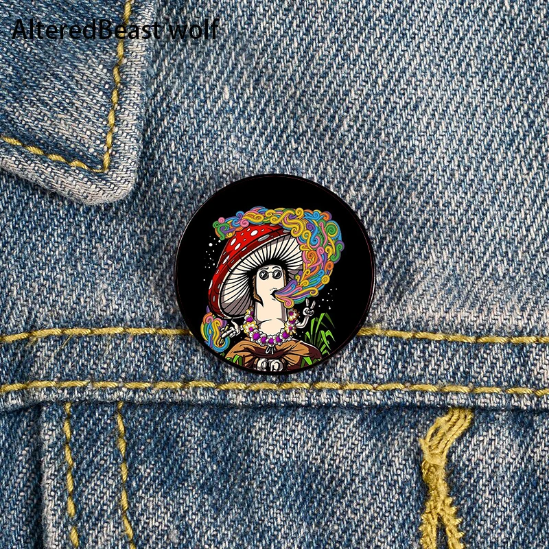 Mushroom Hippie Stoner Pin Custom Funny Brooches Shirt Lapel Bag Cute Badge Cartoon Cute Jewelry Gift for Lover Girl Friends
Mushroom Hippie Stoner Pin Custom Funny Brooches Shirt Lapel Bag Cute Badge Cartoon Cute Jewelry Gift for Lover Girl Friends