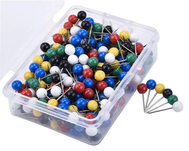 100/500Pcs Push Round Ball Head Map Tacks with Stainless Point for Office Home Crafts DIY Marking (Red)
100/500Pcs Push Round Ball Head Map Tacks with Stainless Point for Office Home Crafts DIY Marking (Red)