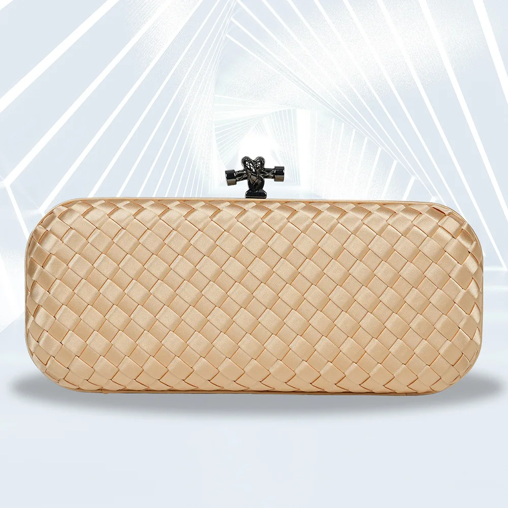 Woven design evening dress bag, elegant handbag, banquet women's handbag metal buckle crossbody evening bag
Woven design evening dress bag, elegant handbag, banquet women's handbag metal buckle crossbody evening bag