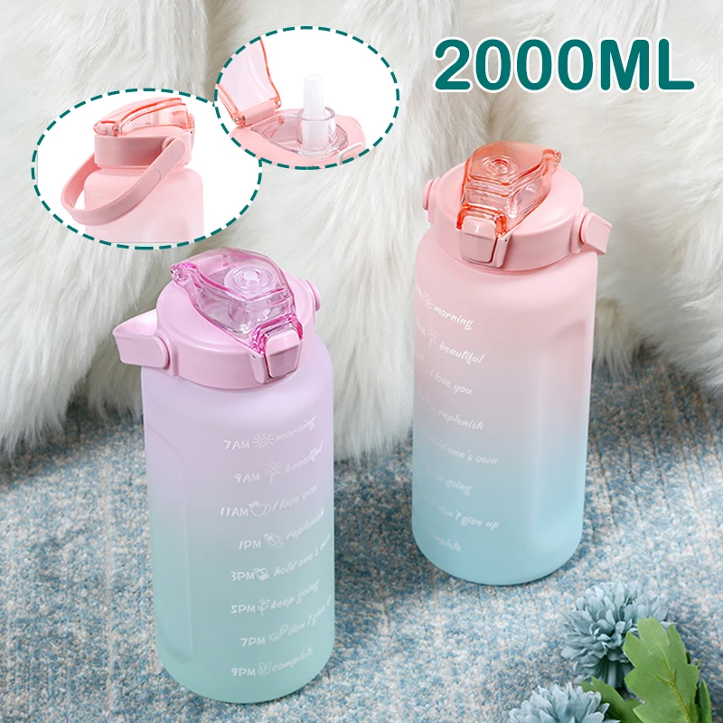 2000 мл бутылка для воды, Спортивная бутылка с прыгающей соломинкой и шкалой времени, матовая герметичная чашка с космическим декором для фит...
2000 мл бутылка для воды, Спортивная бутылка с прыгающей соломинкой и шкалой времени, матовая герметичная чашка с космическим декором для фит...