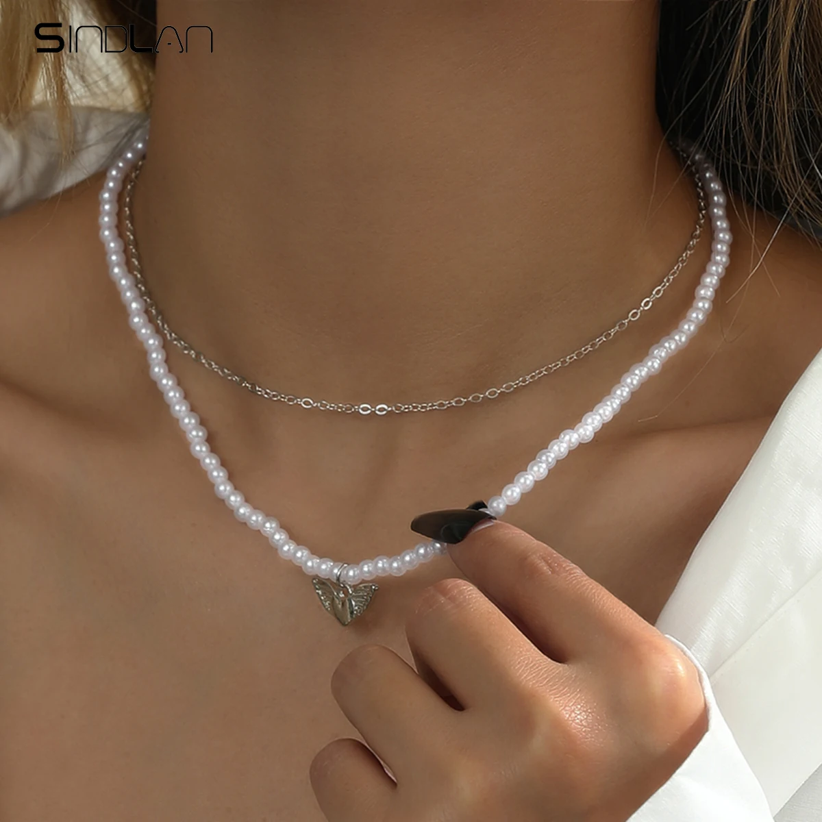 Sindlan Double Layer Vintage Pearl Heart Pendant Neckalce for Women Punk Beaded Chains Female Boho Jewelry Collares Para Mujer
Sindlan Double Layer Vintage Pearl Heart Pendant Neckalce for Women Punk Beaded Chains Female Boho Jewelry Collares Para Mujer