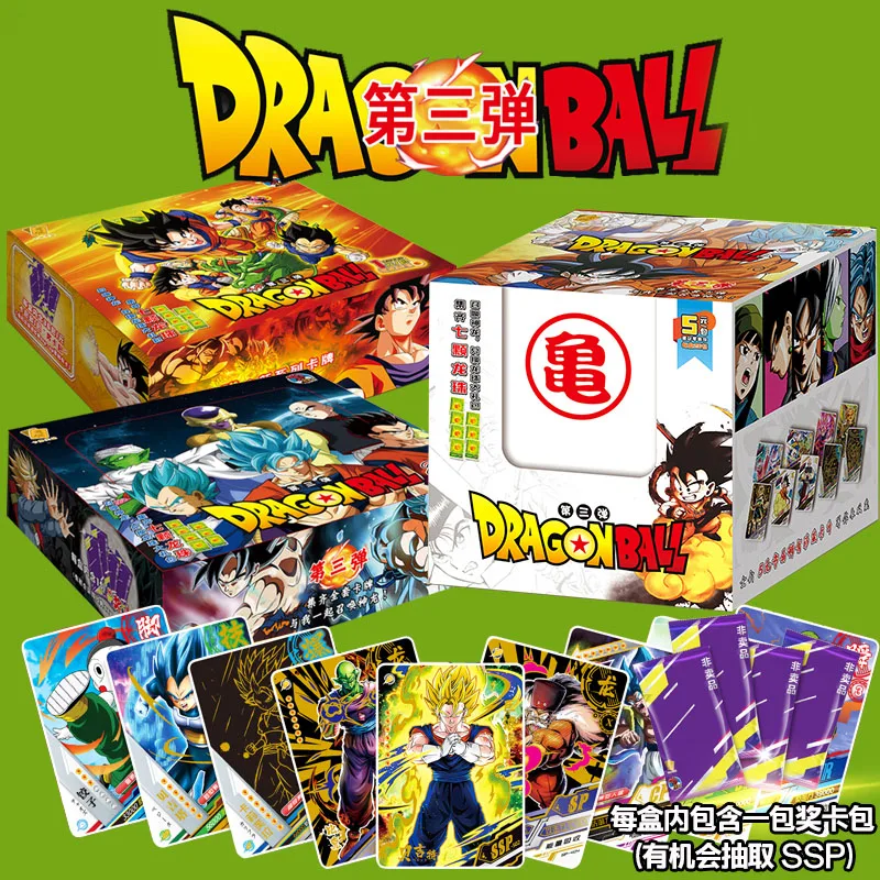 New Genuine Third Generation Anime DRAGON BALL Z SSP Flash Card Hero Son Goku Vegeta IV Figure KidsToy Gifts Game Cards
New Genuine Third Generation Anime DRAGON BALL Z SSP Flash Card Hero Son Goku Vegeta IV Figure KidsToy Gifts Game Cards